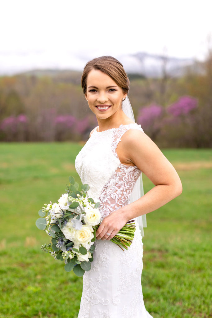 Lace Back Wedding Dress Lynchburg Wedding Photographer
